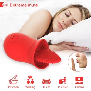 Rose Shape Tongue Licking Vaginal Breast Nipple G Spot Massager Sex toys in Pakistan
