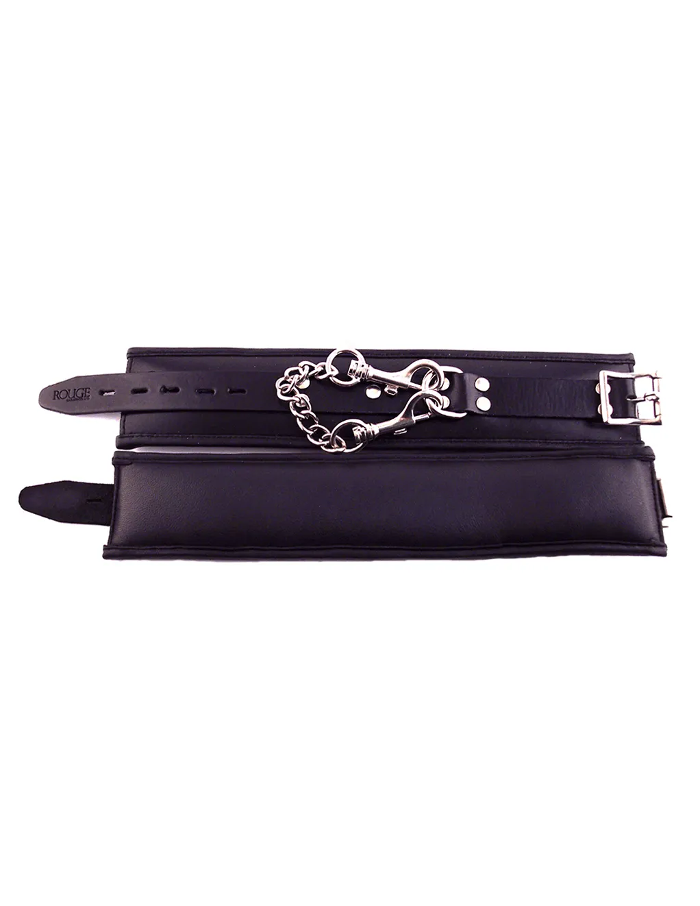 Rouge Padded Leather Ankle Cuffs