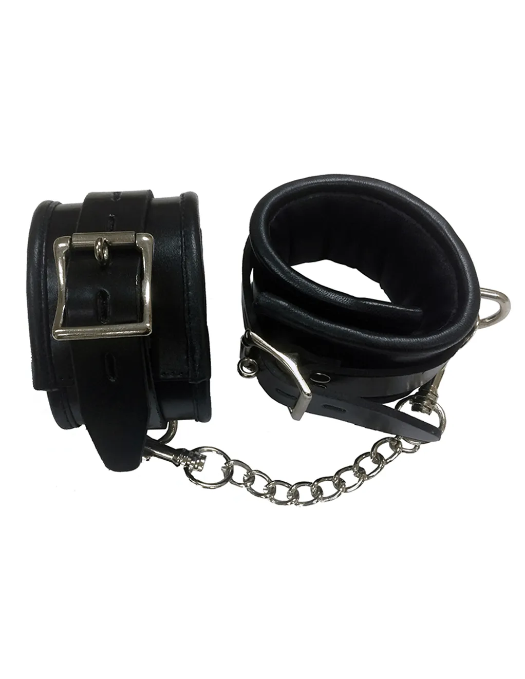 Rouge Padded Leather Ankle Cuffs
