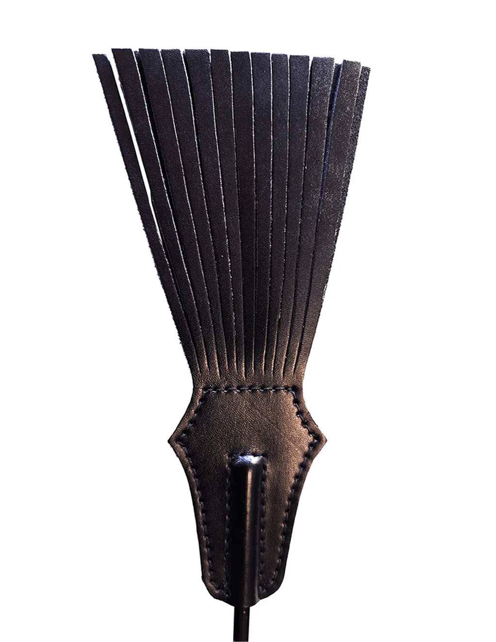 Rouge Tasseled Leather Riding Crop