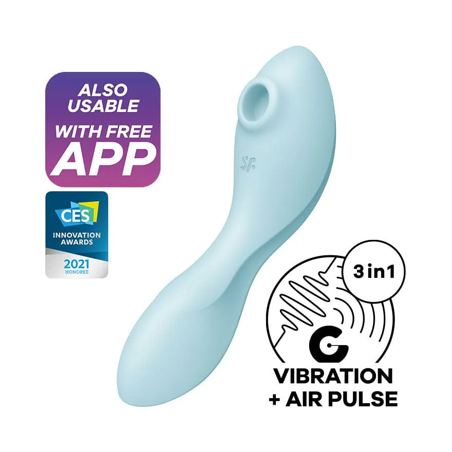 Satisfyer - Curvy App-Controlled Trinity 5 Clitoral Air Stimulator Vibrator