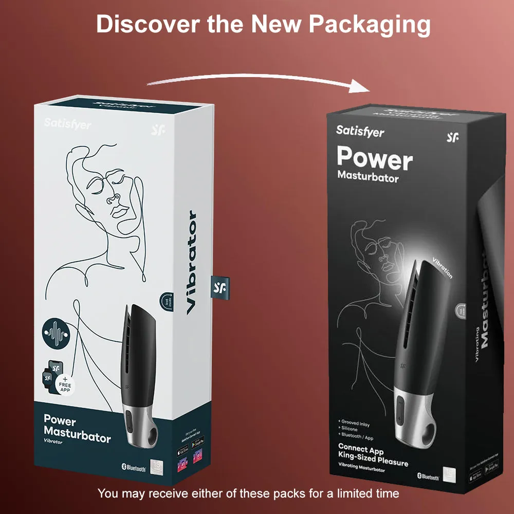 Satisfyer Men Power Masturbator APP AUTO Vibrating Male Pocket Pussy Sex Toy