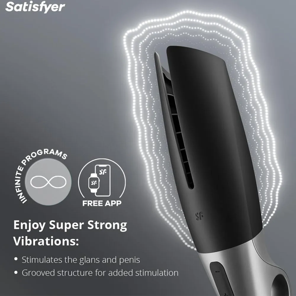 Satisfyer Men Power Masturbator APP AUTO Vibrating Male Pocket Pussy Sex Toy