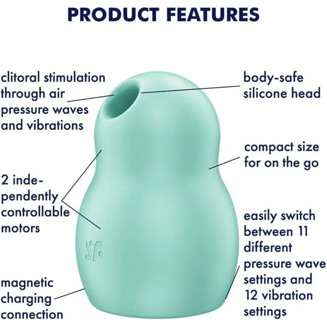 Satisfyer Pro To Go 1 Air Pulse Clitoral Stimulator - Mint