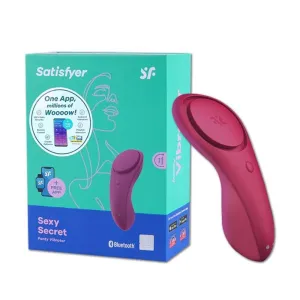 Satisfyer Sexy Secret Silicone G-spot Vibrator Portable Wearable APP Remote Control Clitoris Stimulator