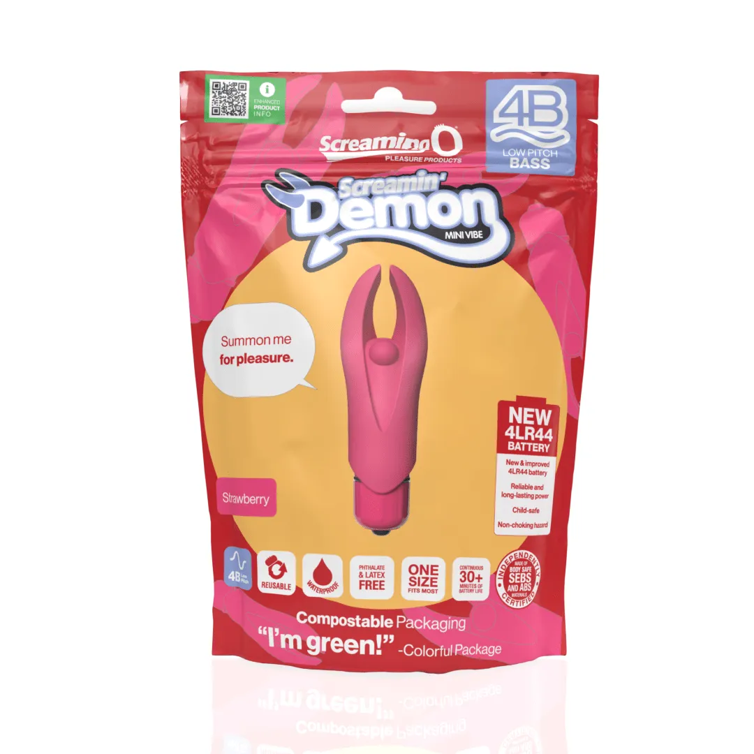 Screamin' Demon 4B Rumbly Bullet Vibrator - Pink