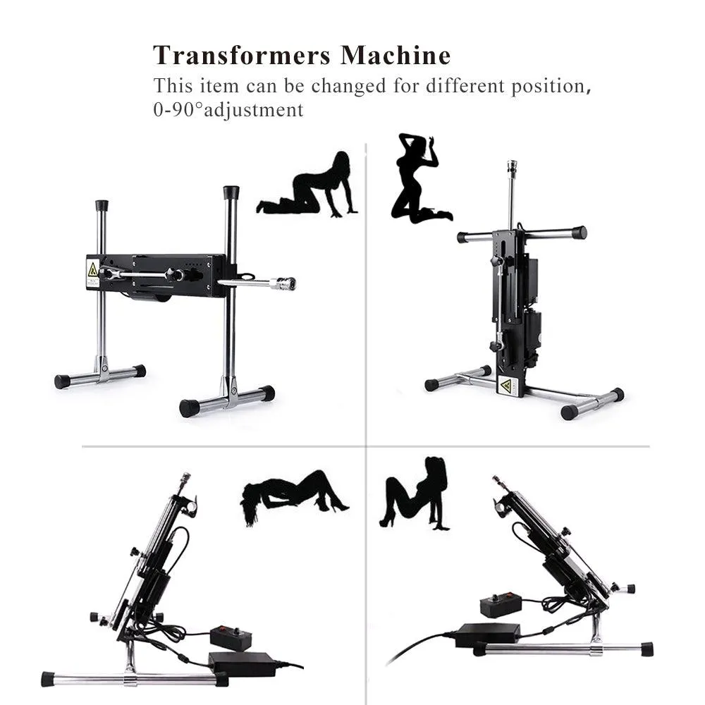 Sex Machine Adjustable Angle and Thrusting Love Machine with Multiple Attachments
