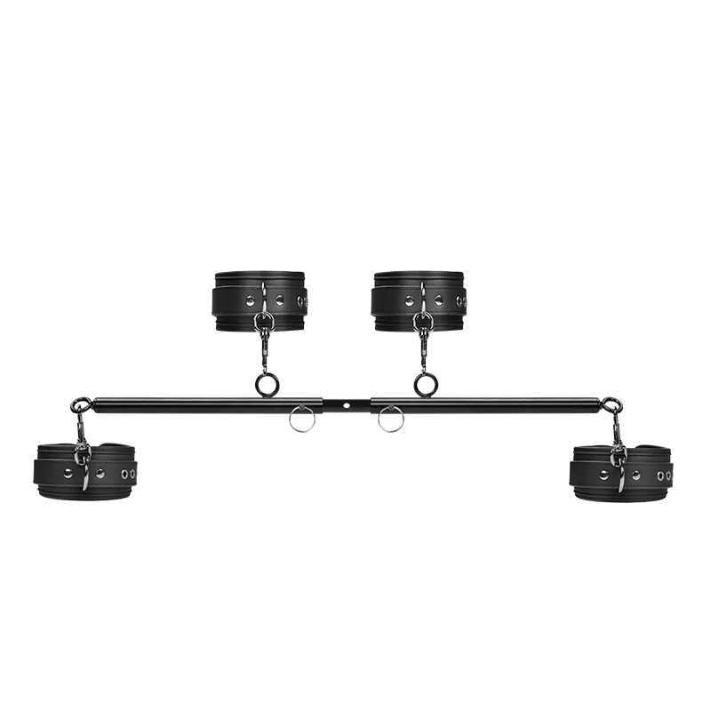 Shaki Titan Series | Adjustable Wrist to Ankle Cuffs with Metal Bar