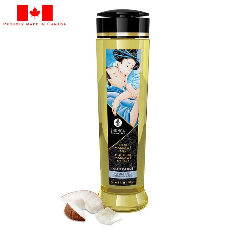 Shunga Erotic Massage Oil Coconut 8oz