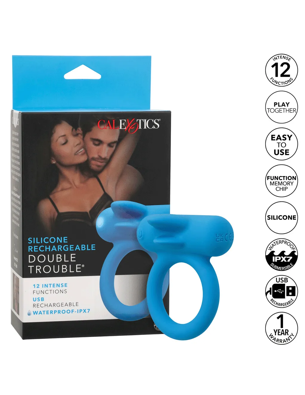 Silicone Rechargeable Double Trouble