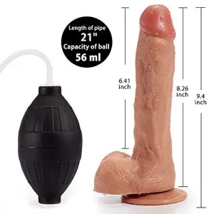Squirting Realistic 8 Dildo | Nude | Suction Cup