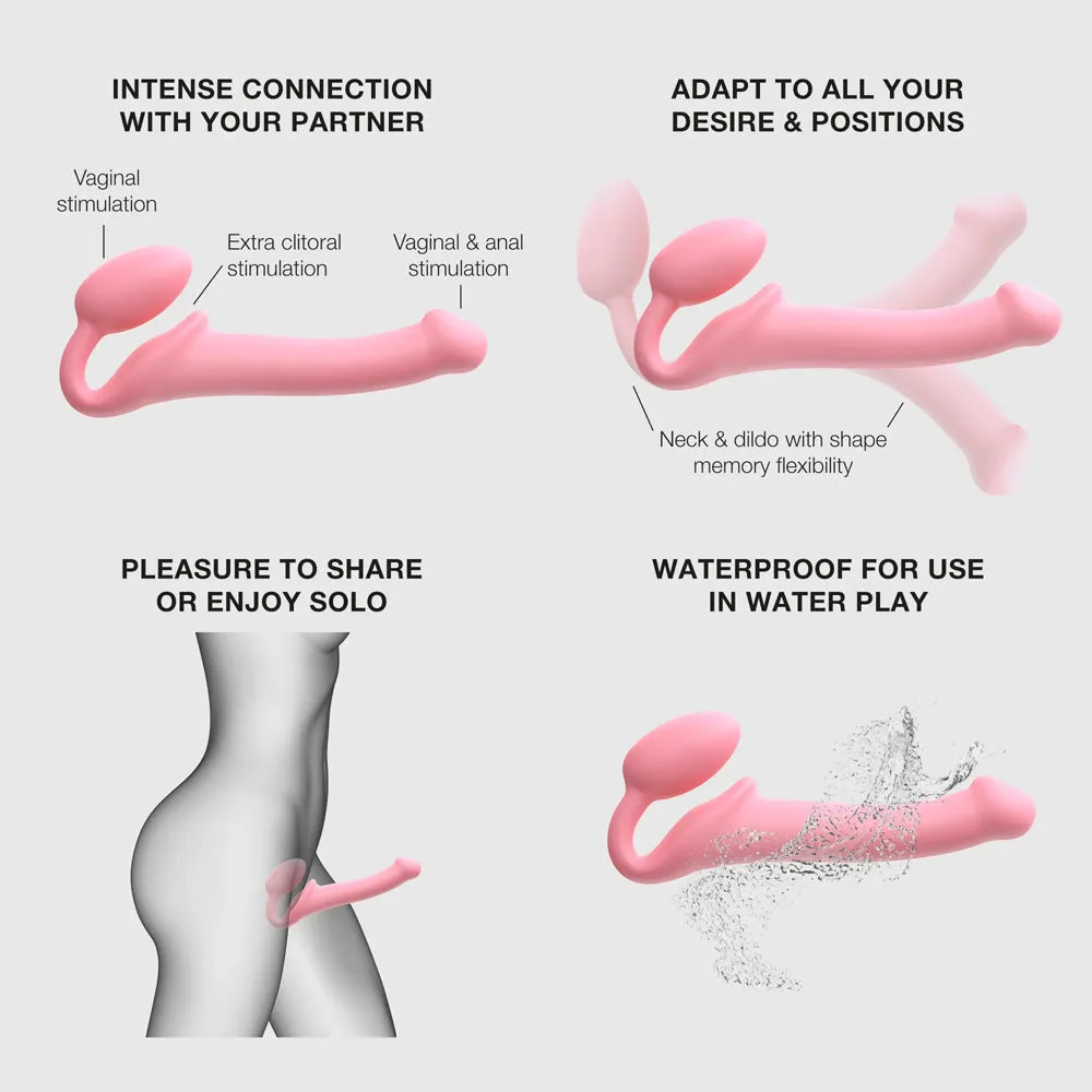Strap-On-Me Semi-Realistic Bendable Strap-On M Pink