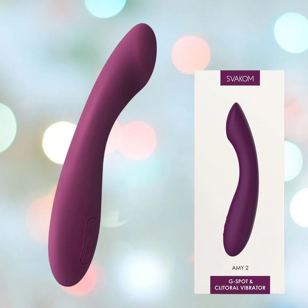 Svakom Amy 2 Clitoral & G-Spot Vibrator - Violet