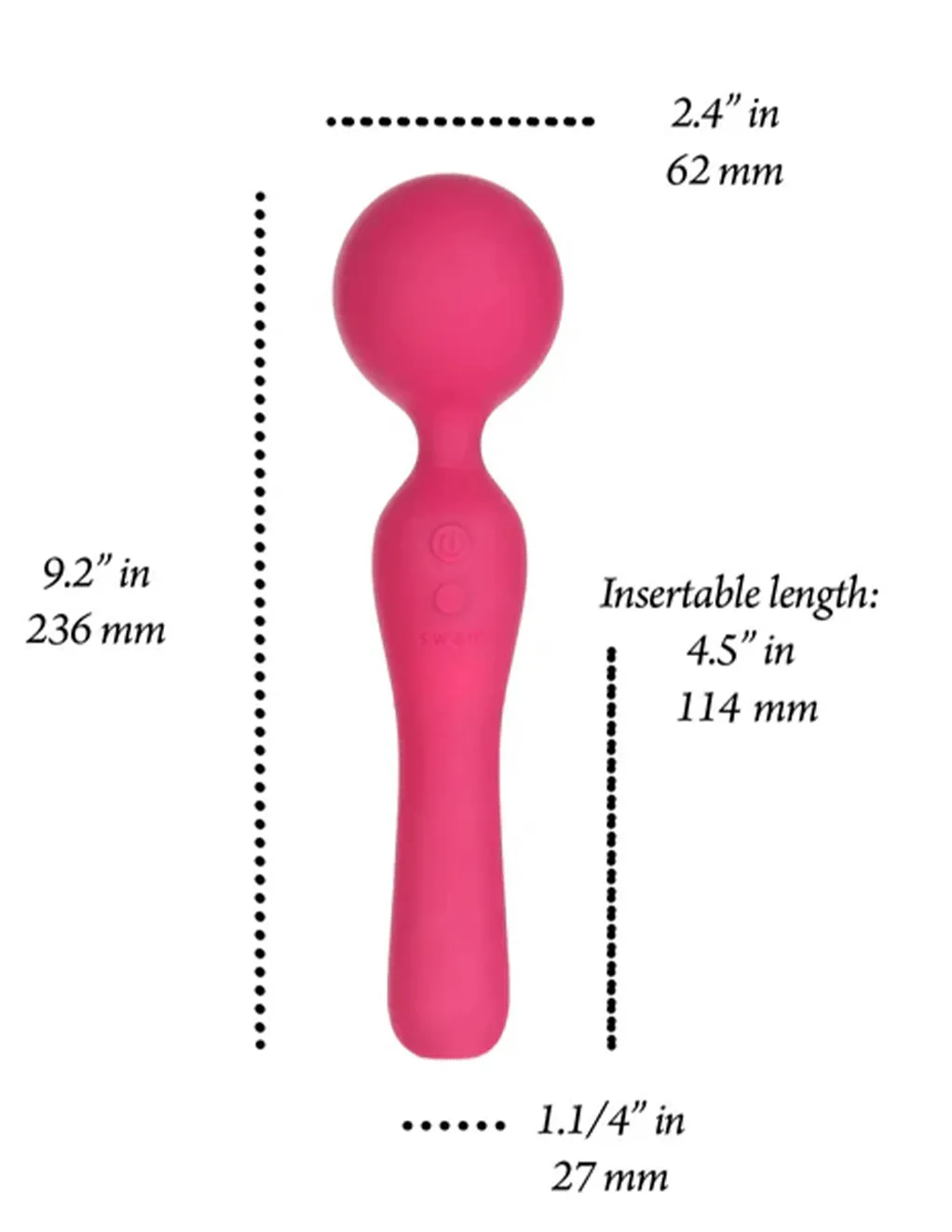 Swan Sceptre Wand Vibrator