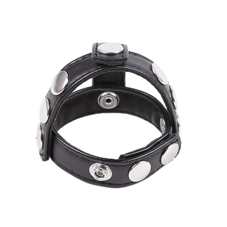 T-Balls Ring | Adjustable | Leather | Cock Ring