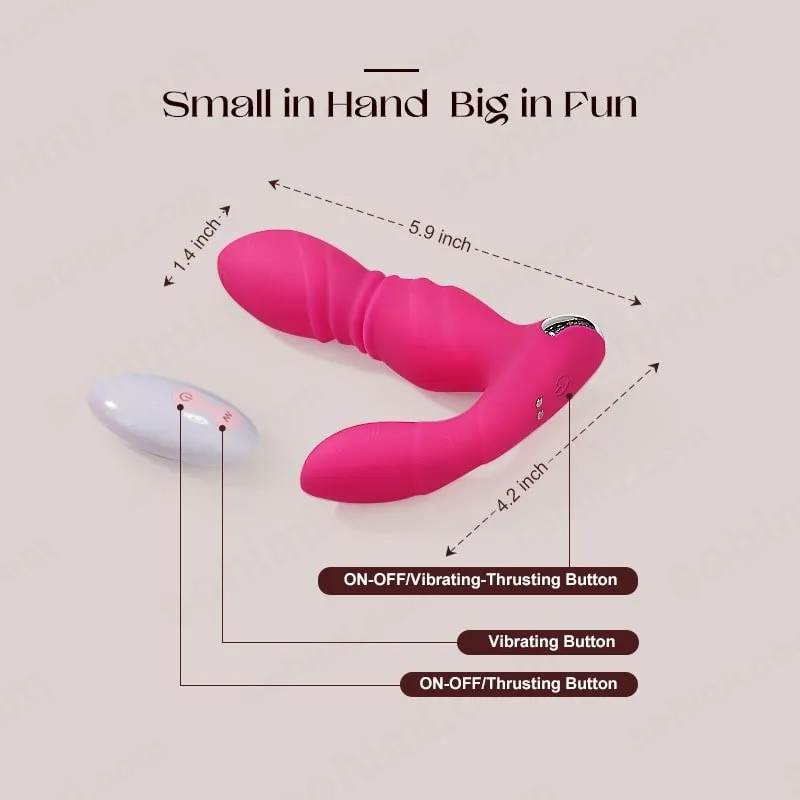 Thrusting & Vibrating Wearable  Super Quiet Butt Plug