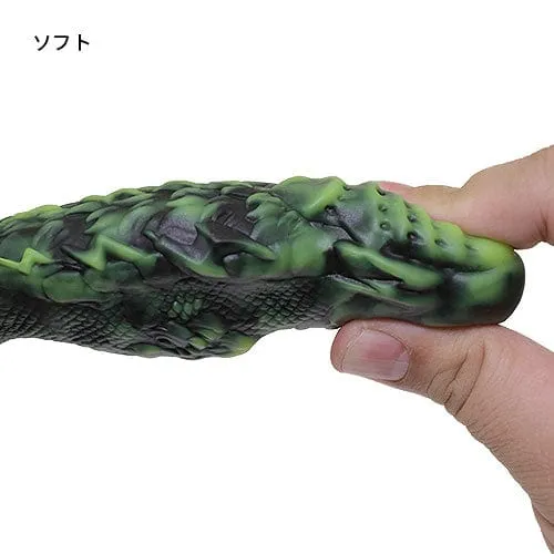 Tomax - Thunder Dragon Volt Regular Silicone Dildo 7.48 (Black)