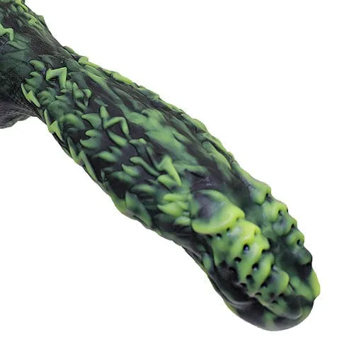Tomax - Thunder Dragon Volt Regular Silicone Dildo 7.48 (Black)