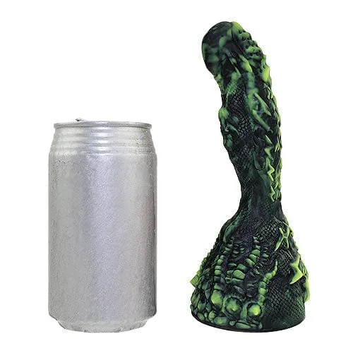 Tomax - Thunder Dragon Volt Regular Silicone Dildo 7.48 (Black)