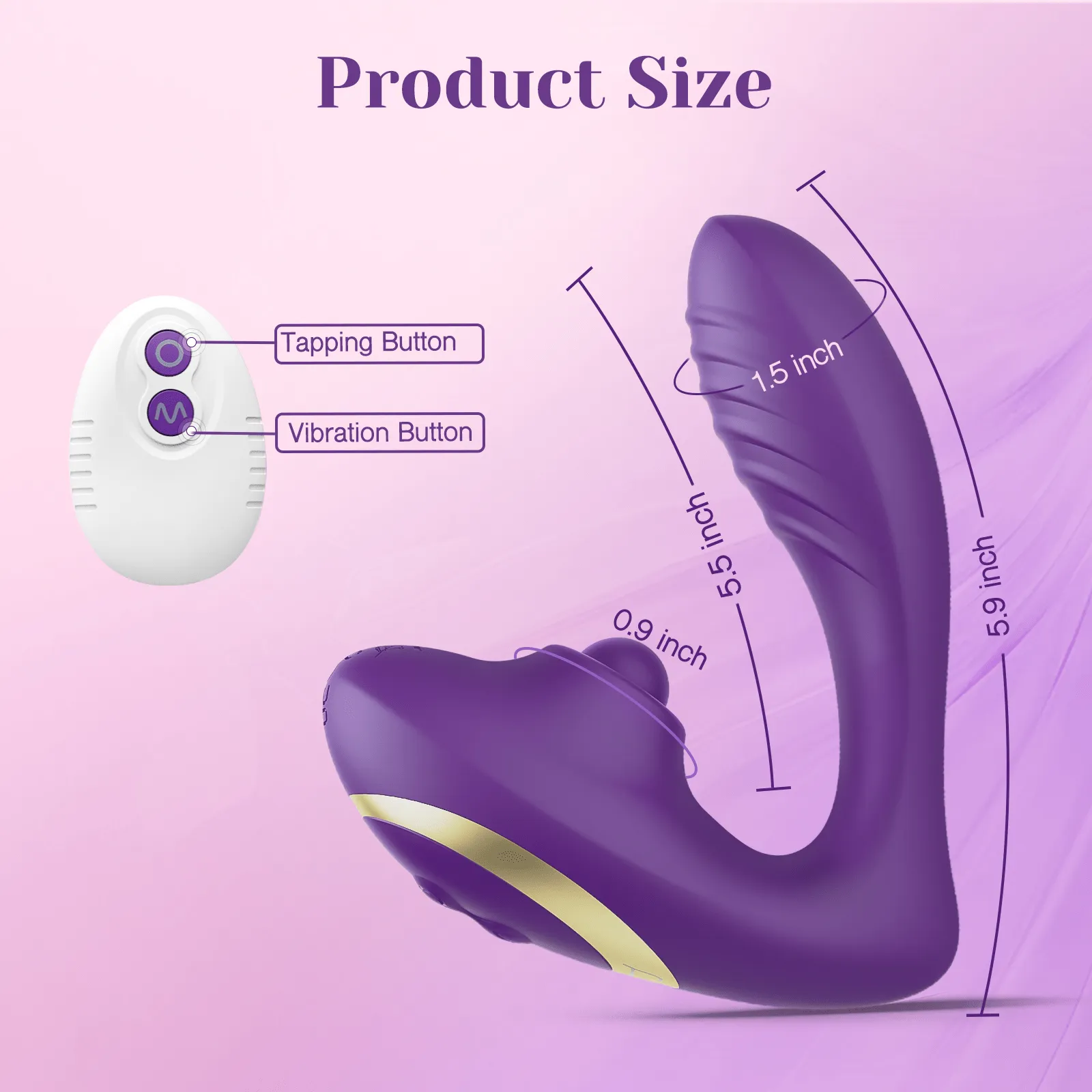 Tracy's Dog OG Pop 2 in 1 Tapping Vibrator