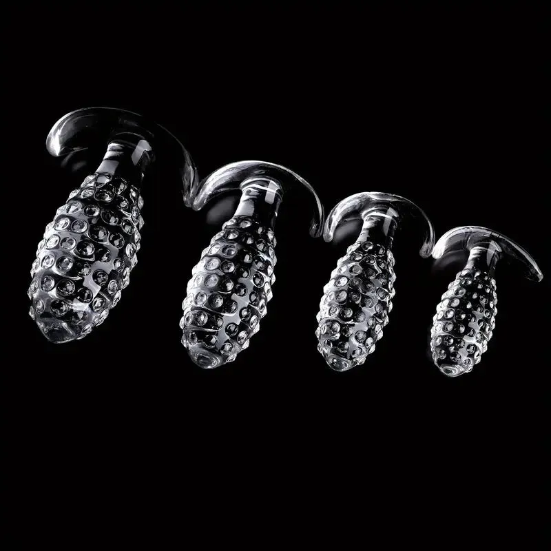 Transparent Butt Plug Anal Plug Dildo For Outing Prostate Stimulation