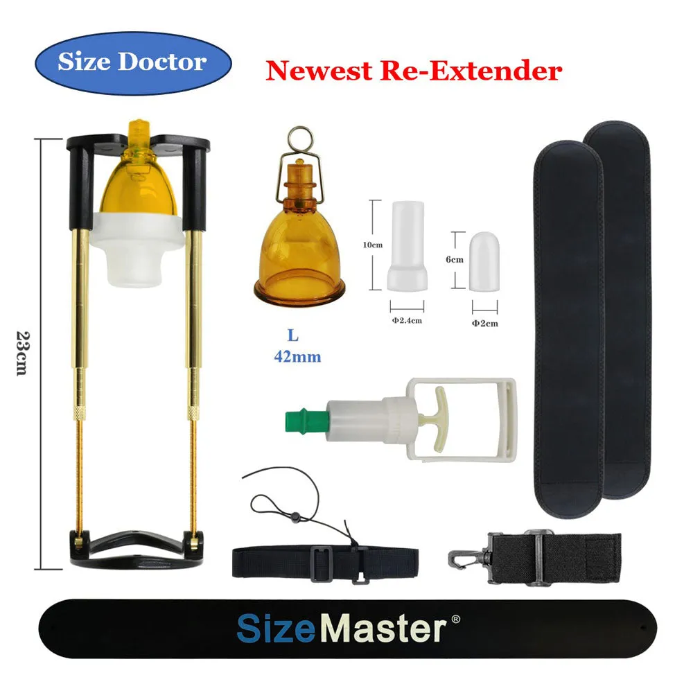 Vacuum Penis Pump Extender - Strap On Harness Cock Sleeve Enlager Sex Toy for Men