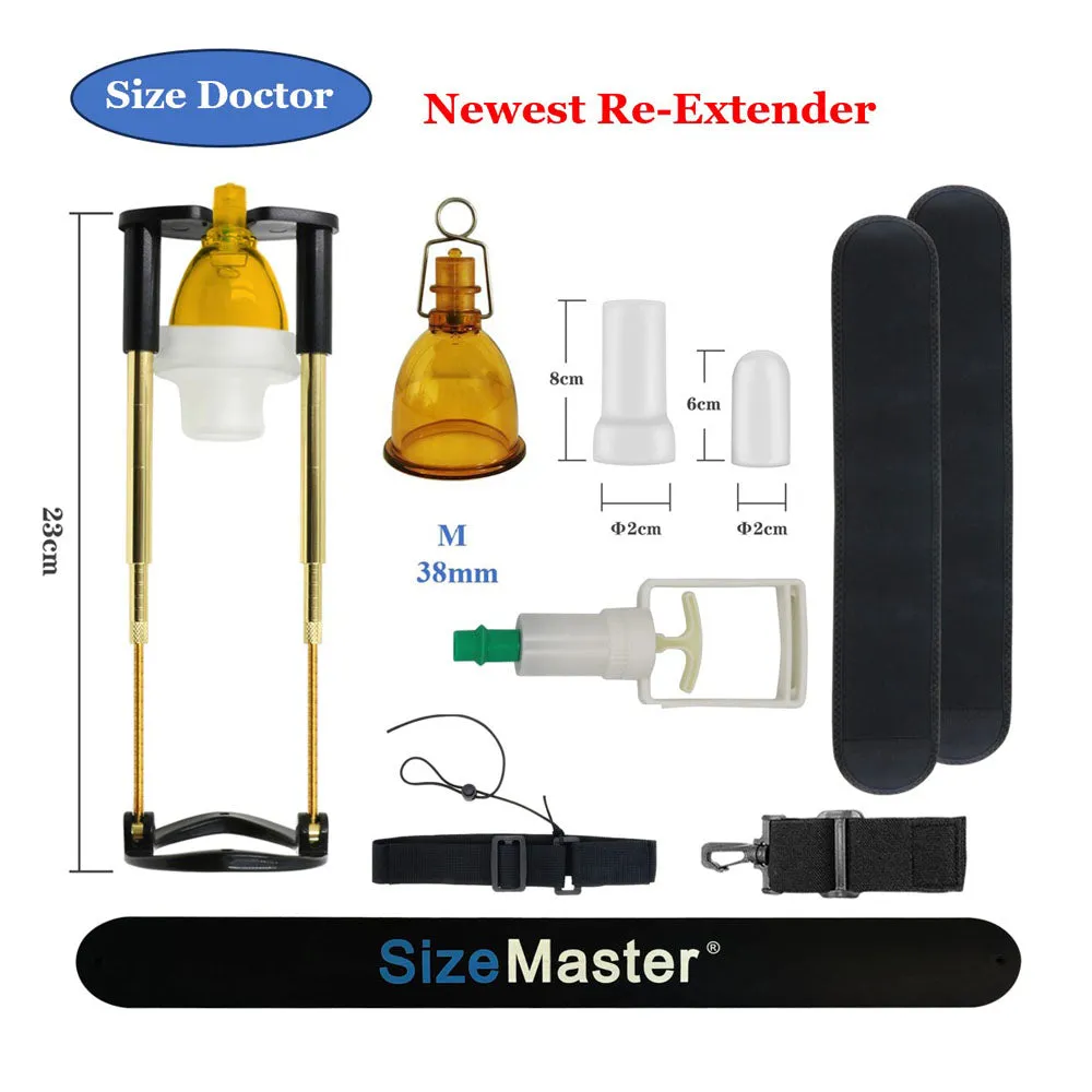 Vacuum Penis Pump Extender - Strap On Harness Cock Sleeve Enlager Sex Toy for Men