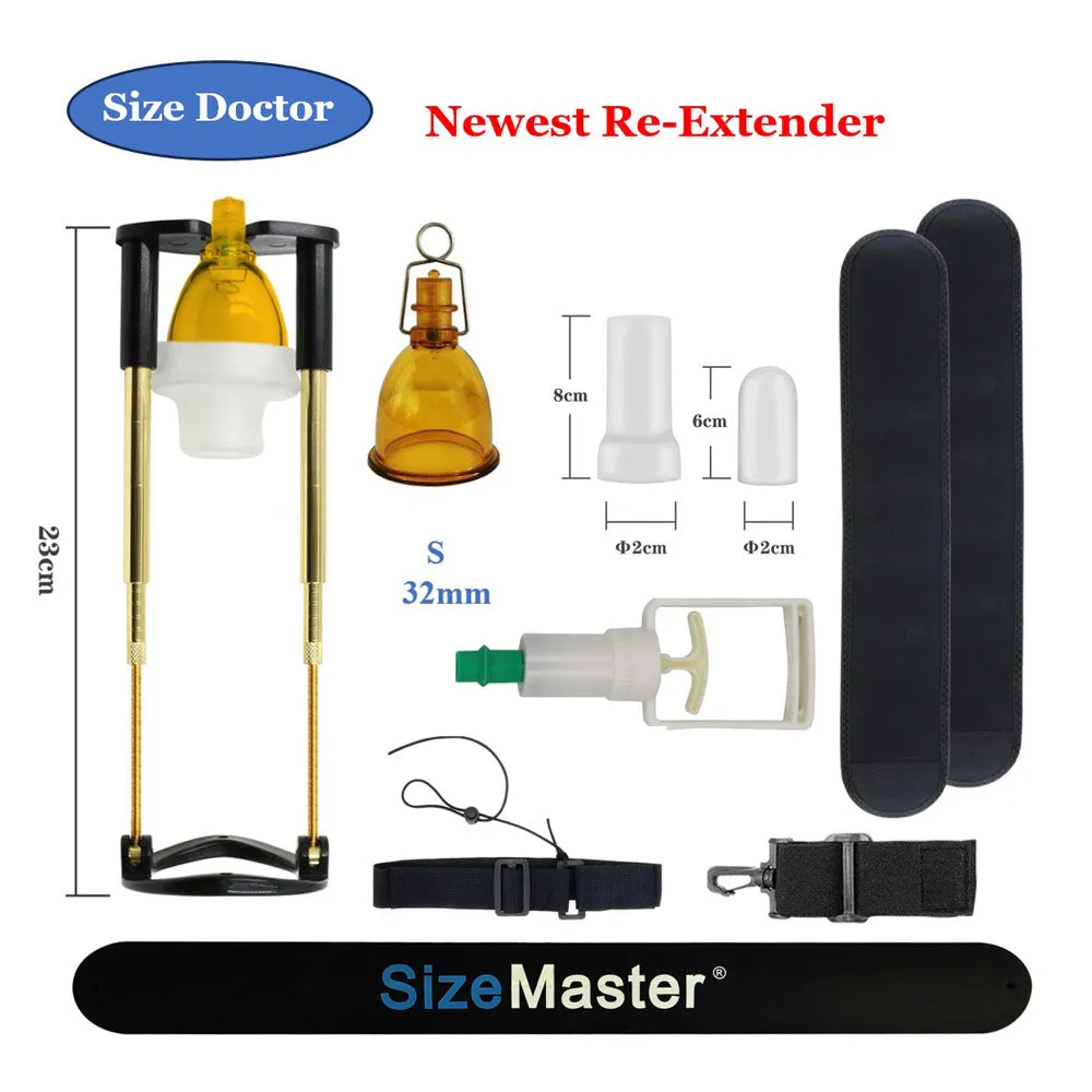 Vacuum Penis Pump Extender - Strap On Harness Cock Sleeve Enlager Sex Toy for Men