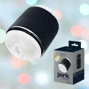 VeDO Jerk Masturbation Sleeve - Black with Clear Sleeve