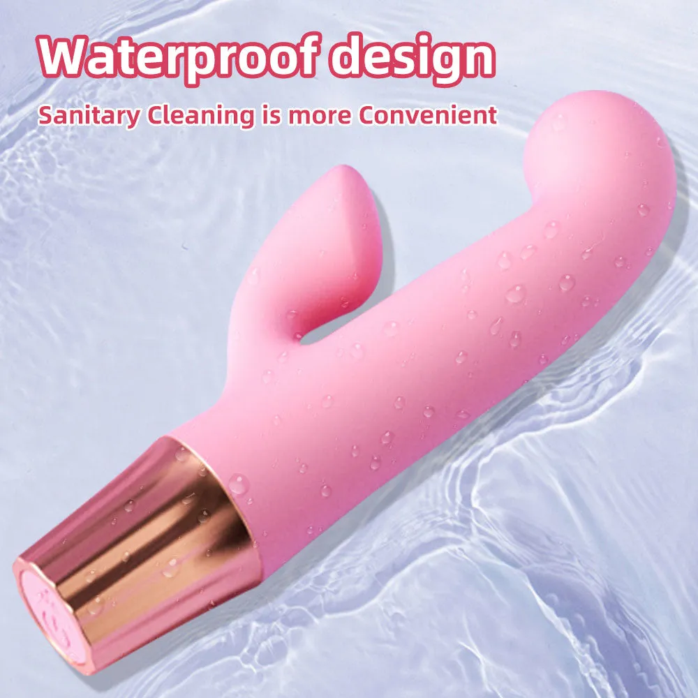 Vibrating Anal Dildo Finger Rabbit Vibrator - Double End G Spot Clit Stimulator Sex Toys for Women