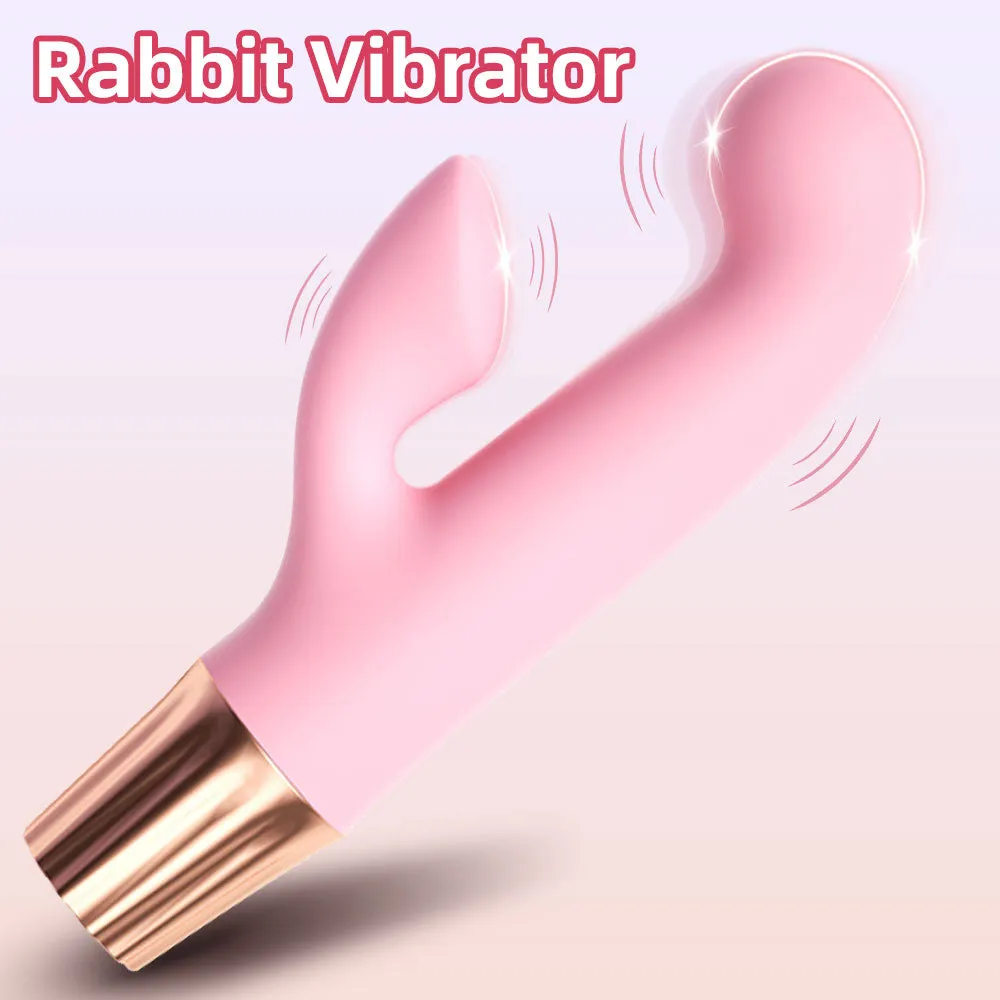 Vibrating Anal Dildo Finger Rabbit Vibrator - Double End G Spot Clit Stimulator Sex Toys for Women