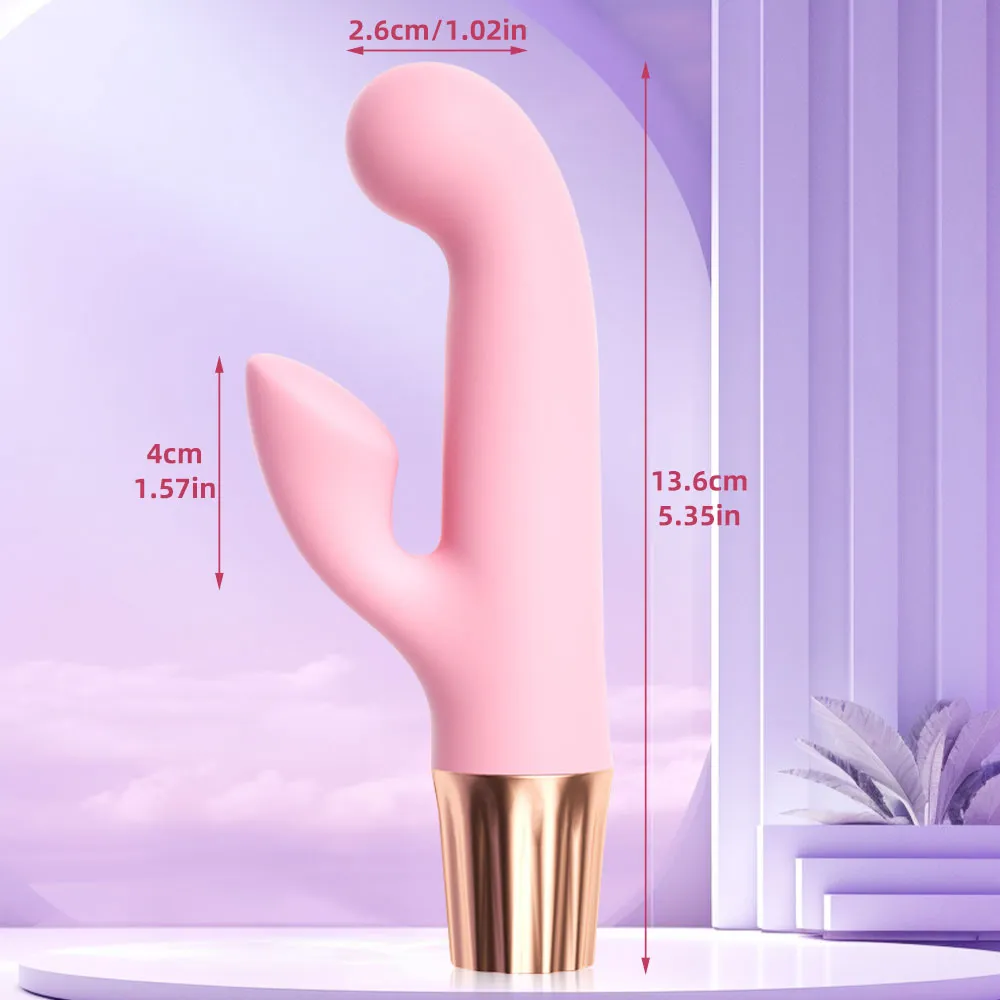 Vibrating Anal Dildo Finger Rabbit Vibrator - Double End G Spot Clit Stimulator Sex Toys for Women
