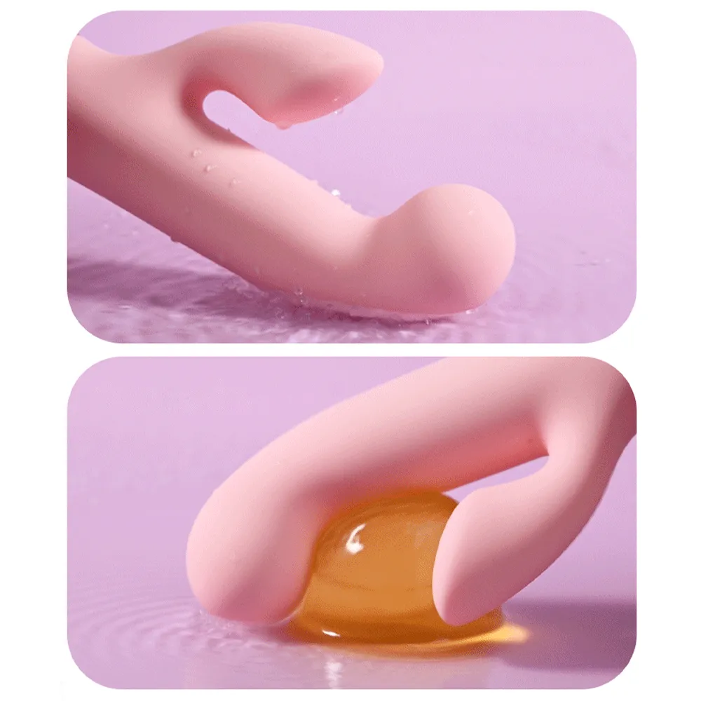 Vibrating Anal Dildo Finger Rabbit Vibrator - Double End G Spot Clit Stimulator Sex Toys for Women