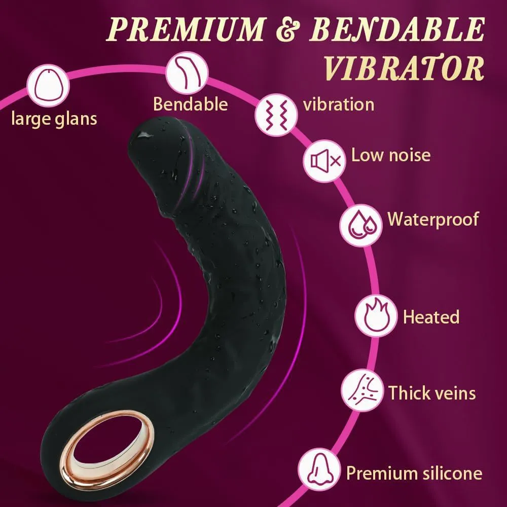 Vibrating Anal Dildo G Spot Vibrator - Handheld Heat Classic Vibrator Sex Toys