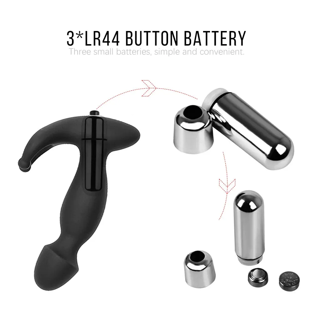 Vibrating Anal Plug Prostate Massager - Clit Clamp Cock Ring Couple Sex Toy