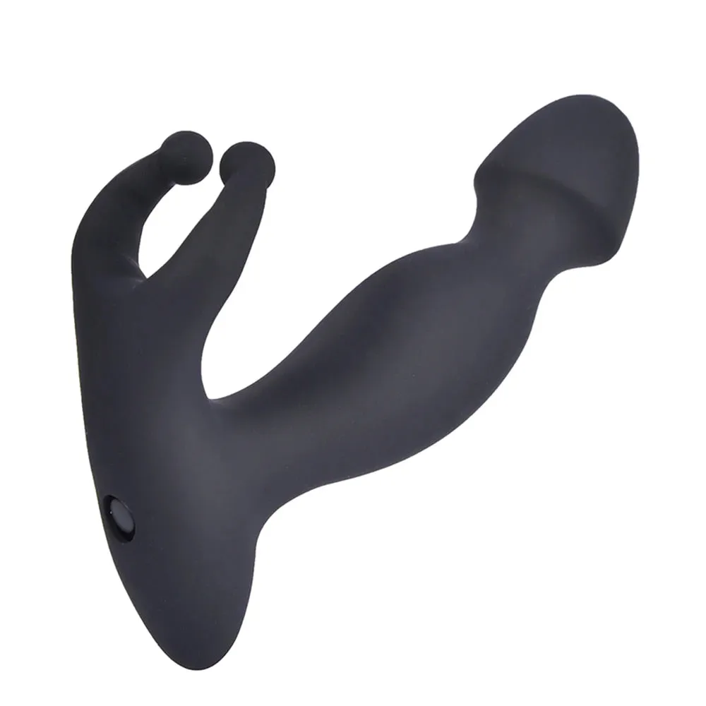 Vibrating Anal Plug Prostate Massager - Clit Clamp Cock Ring Couple Sex Toy