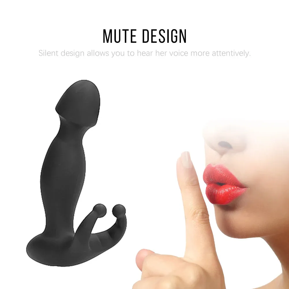 Vibrating Anal Plug Prostate Massager - Clit Clamp Cock Ring Couple Sex Toy