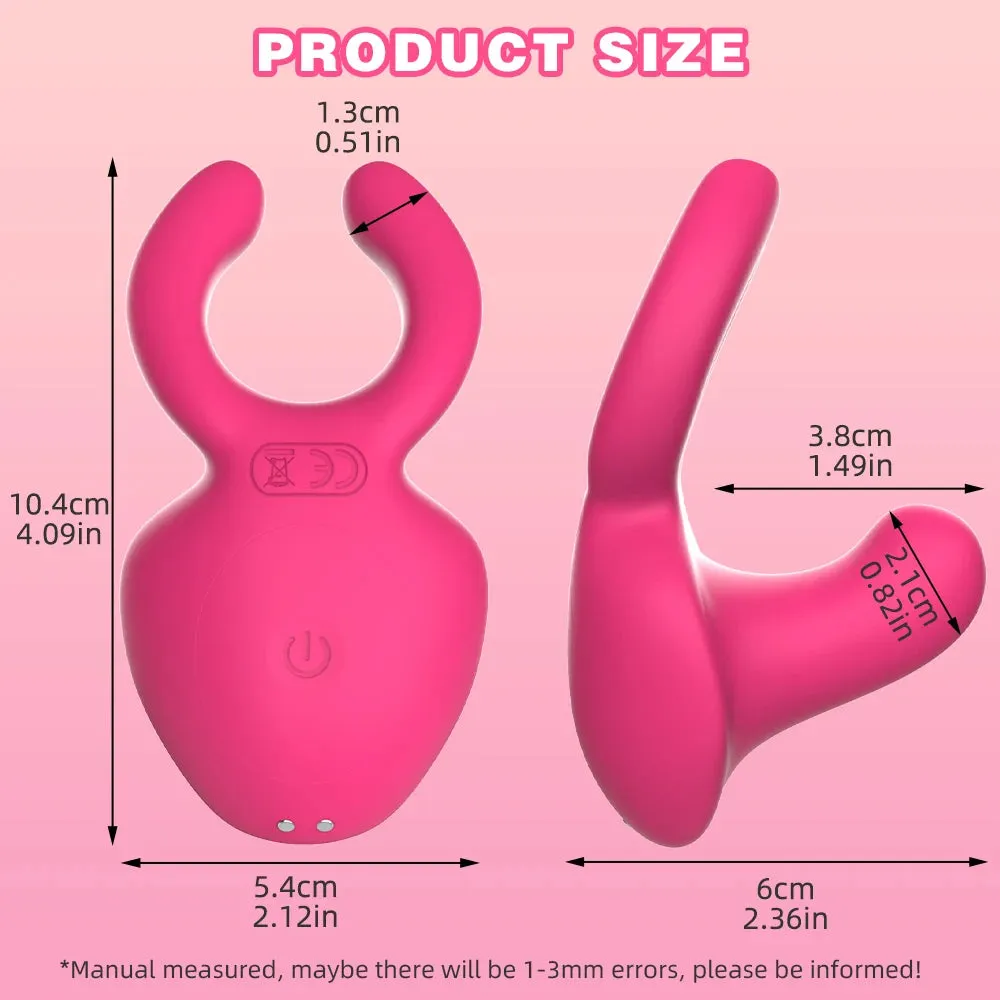 Vibrating Cock Ring Anal Plug - Remote Control Clit Clamp Dildo Vibrator Couple Pleasure