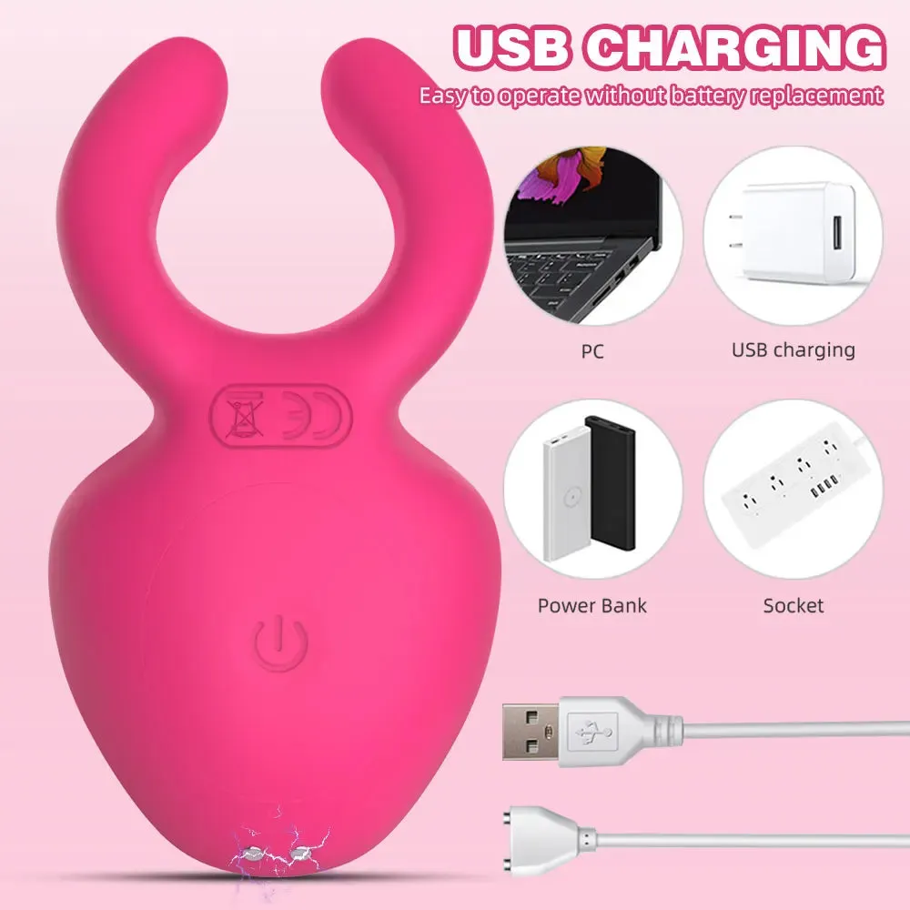 Vibrating Cock Ring Anal Plug - Remote Control Clit Clamp Dildo Vibrator Couple Pleasure