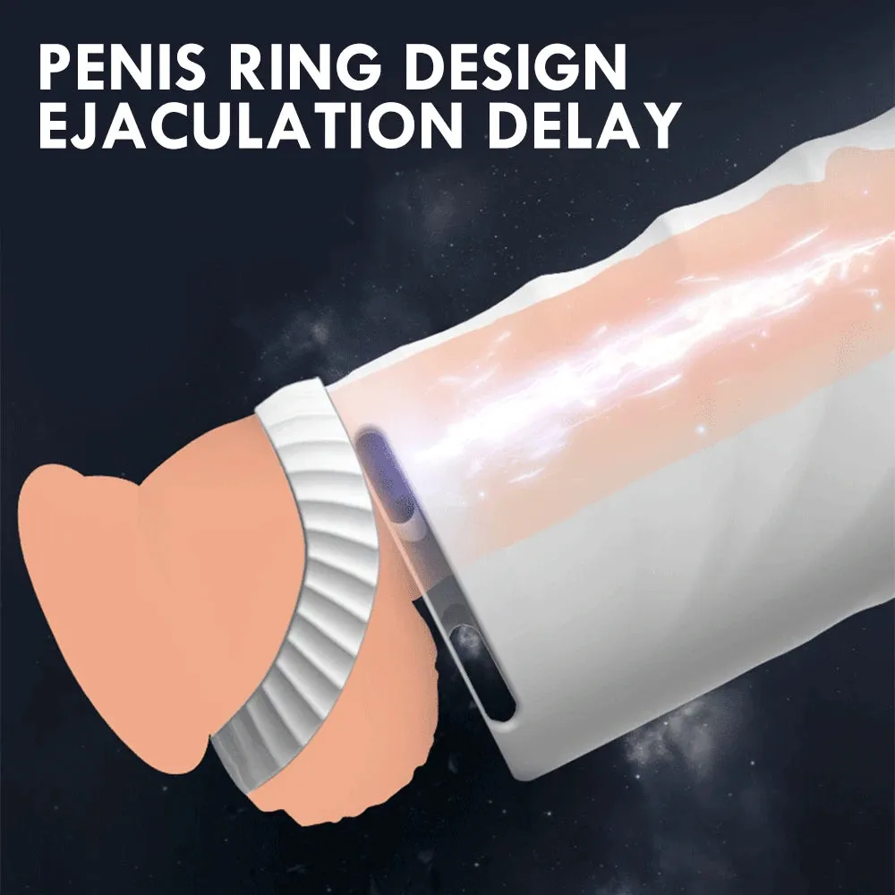 Vibrating Pocket Pussy Male Masturbator - 3 Open Lifelike Vaginal Penis Massage Sex Toy