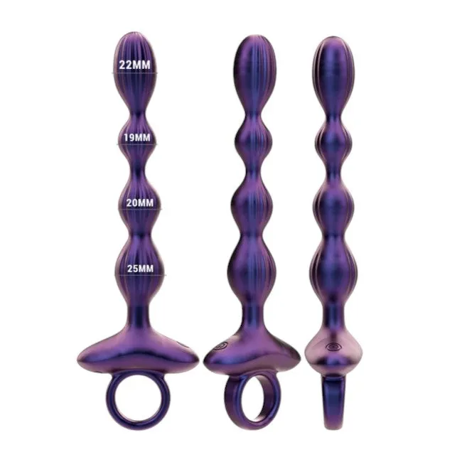 Vibrator anal INTENSE JACKIE. control prin telecomanda. 10 functii de vibratie. rezistent la apa. din silicon mov. 19.8 cm