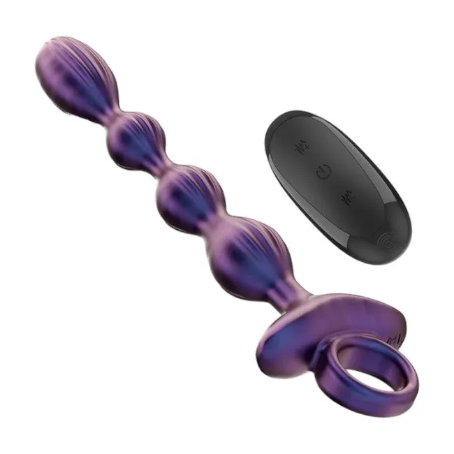 Vibrator anal INTENSE JACKIE. control prin telecomanda. 10 functii de vibratie. rezistent la apa. din silicon mov. 19.8 cm