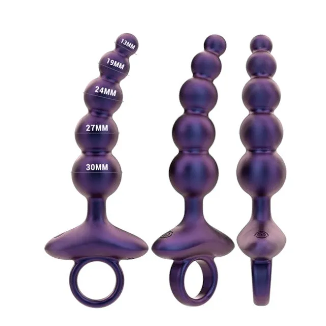 Vibrator anal INTENSE TITO. control prin telecomanda. 10 functii de vibratie. rezistent la apa. din silicon mov. 17.3 cm
