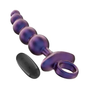 Vibrator anal INTENSE TITO. control prin telecomanda. 10 functii de vibratie. rezistent la apa. din silicon mov. 17.3 cm