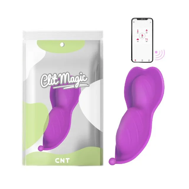 Vibrator pentru chilot CNT Clit Magic - Secret Tease. pentru stimularea clitorisului. 4 funcții de vibrație. culoare mov