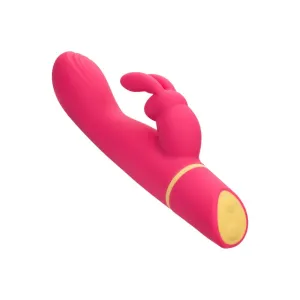 Vibrator rabbit CALEXOTICS Love Bunny - Vibrating G Bunny. pentru stimularea clitorisului și punctului G. 100  combinații de senzații. rezistent la apă IPX7. roz