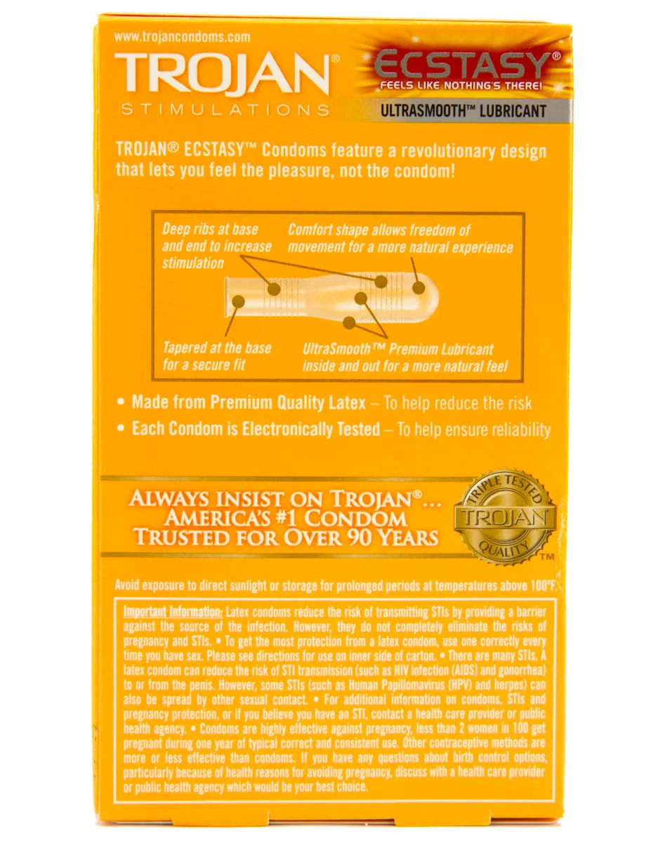 Want Sex With More Sensation? Try Trojan Ultra Ribbed Ecstasy Condoms