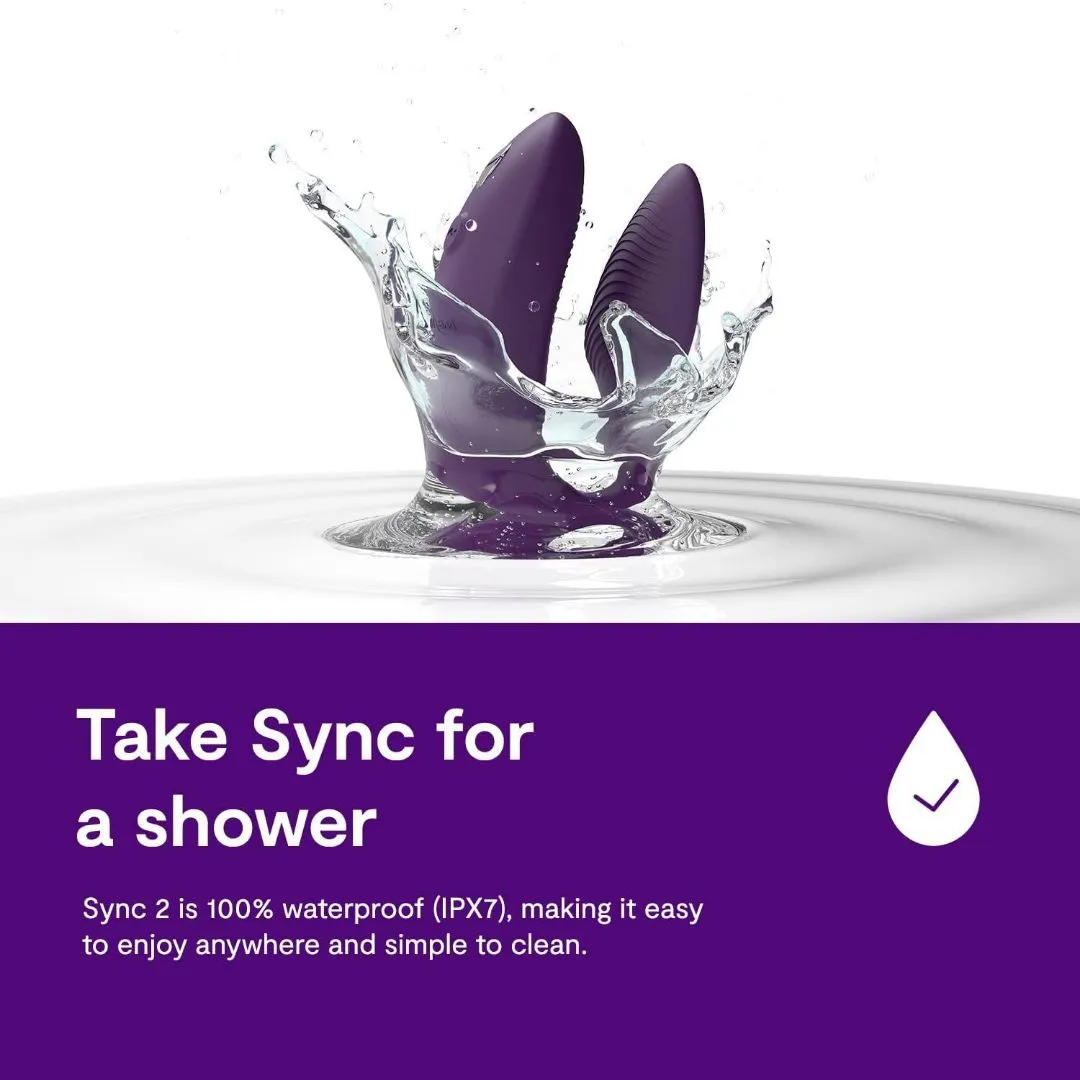 We-Vibe Sync 2 Couples Vibrator with App - Purple
