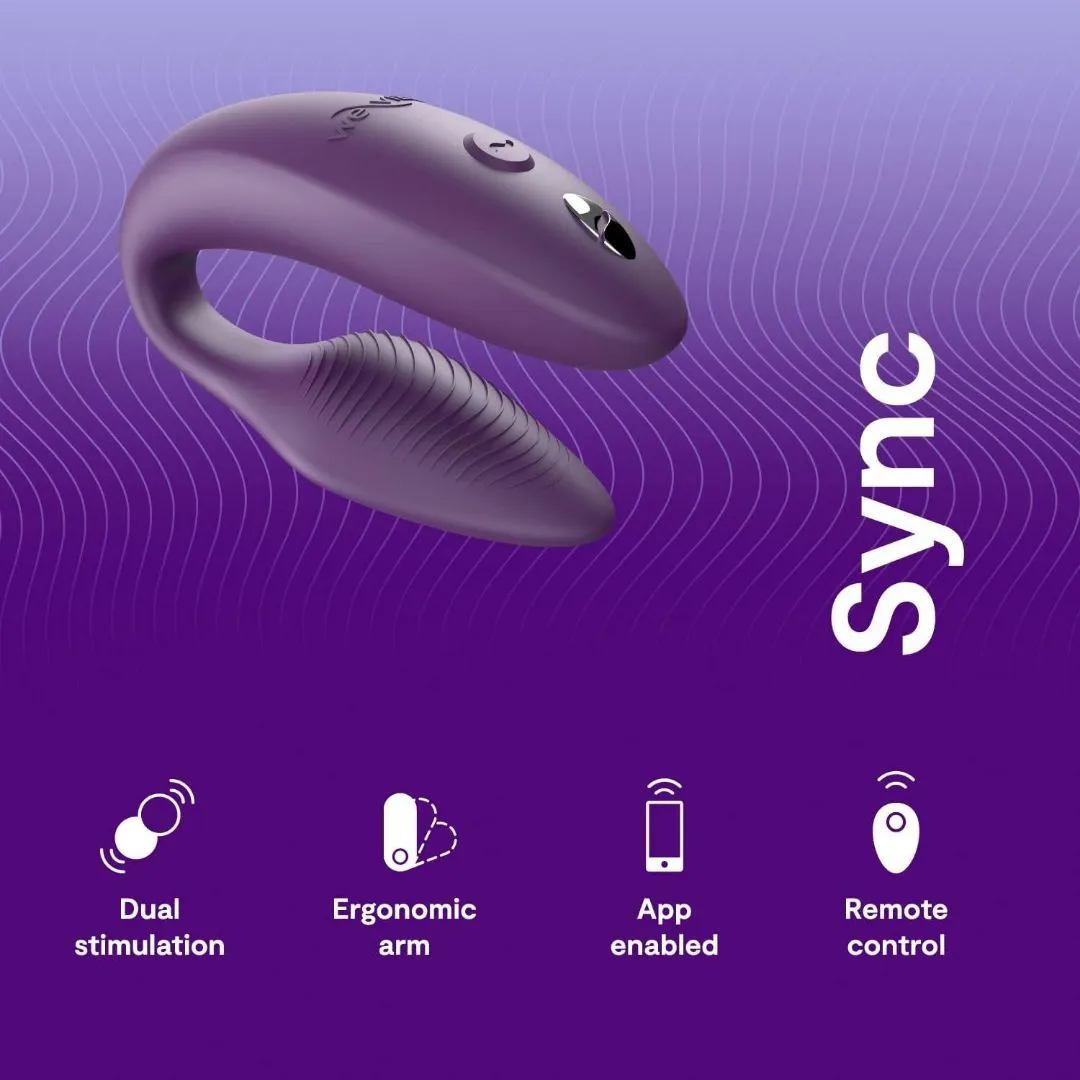 We-Vibe Sync 2 Couples Vibrator with App - Purple