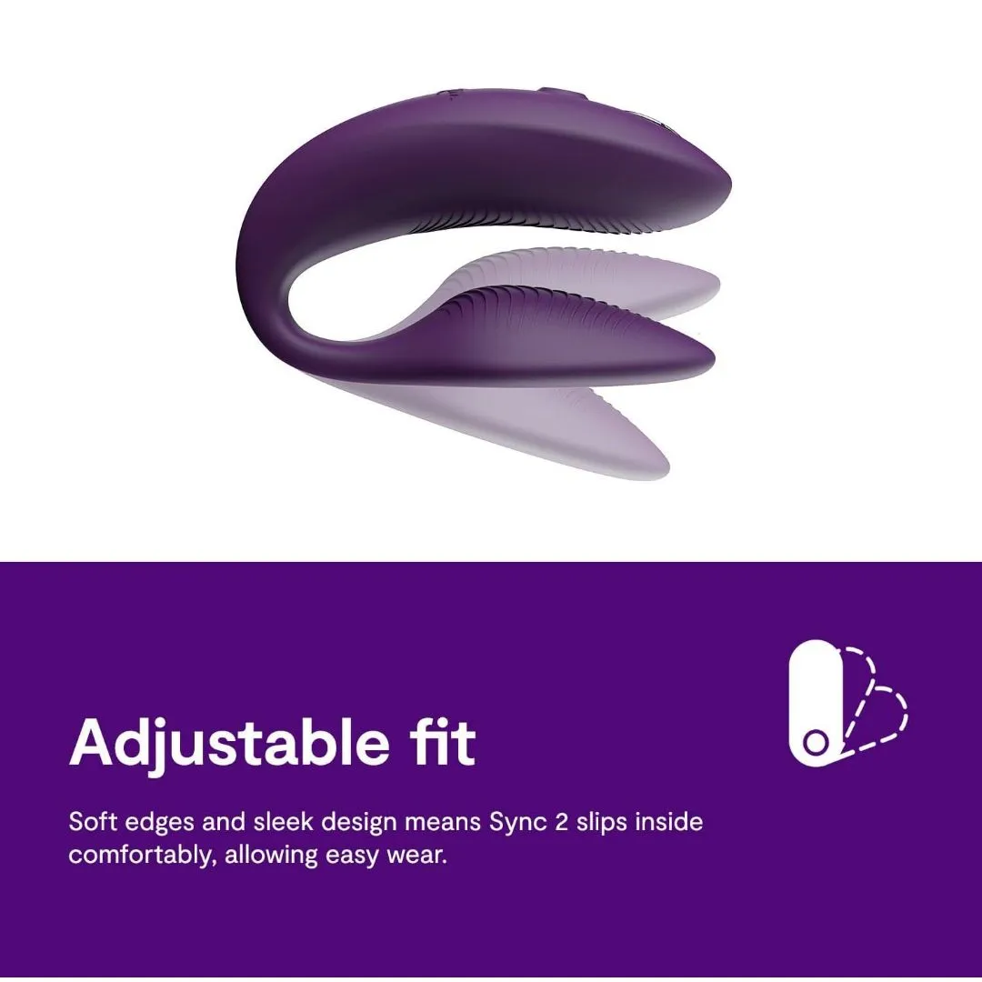 We-Vibe Sync 2 Couples Vibrator with App - Purple